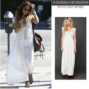 Free People San Jose Maxi Dress in White XS